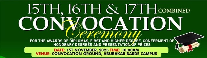 15th, 16th, & 17th CONVOCATION CEREMONY